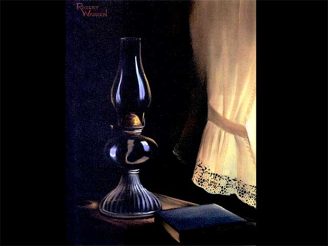 Mom's Oil Lamp -- Robert Warren