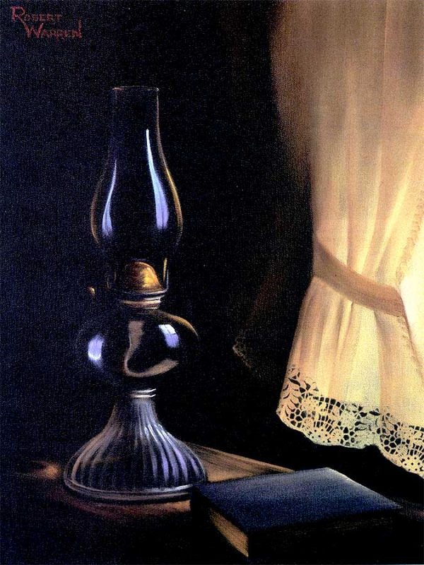 Mom's Oil Lamp -- Robert Warren